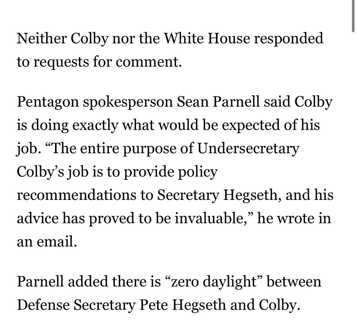 Politico is pushing a totally fabricated story too. Fake news is in overdrive &amp; it’s getting ridiculous.

Like CNN, they also didn’t include our full comment. 

"This type of anonymous, gossip column trash would make the National Enquirer jealous. The entire purpose of