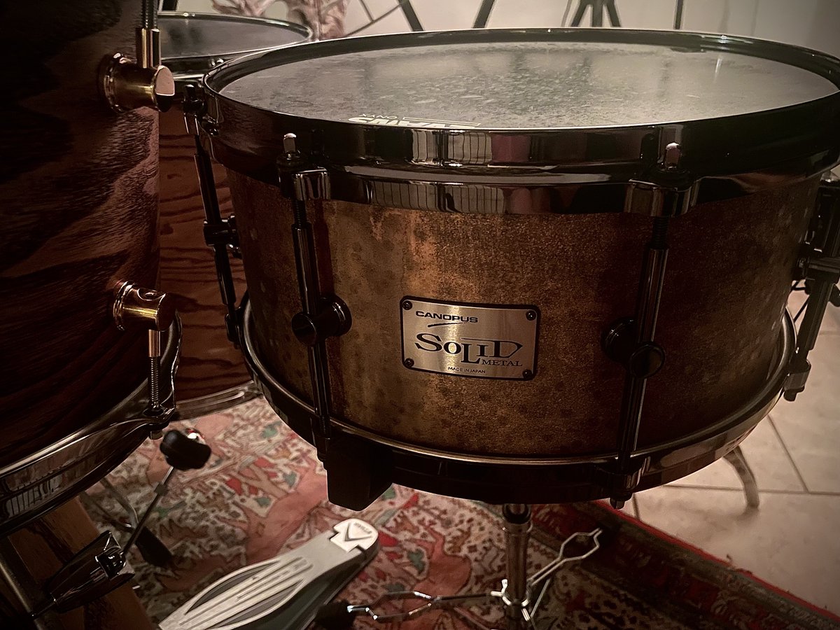 This is by far the best sounding snare I have ever heard!- River Rhythm

[Patina Solid Brass   Snare Drum]
canopusdrums.com/en/product/pat…

#canopus #canopusdrums #designedtobedifferent #canopuspatinasolidbrasssnare #canopusartist