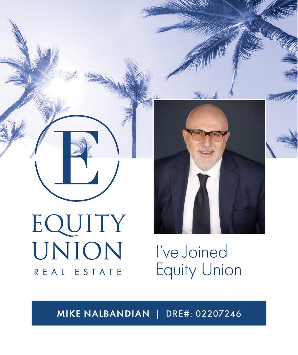 Mike_N_Realtor's tweet photo. As I step into a new beginning w/the team at Equity Union, I’m excited for the challenges ahead & the opportunity to continue serving my clients with passion, purpose, & dedication.
#NewBeginnings #equityunion #mnrealestate #mikenalbandianrealtor #whereyournextchapterbegins https://t.co/PNtVzBdBUC