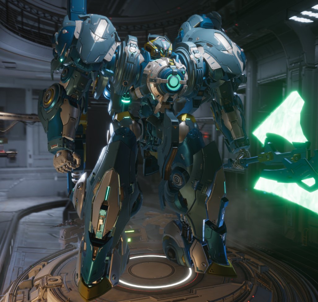 jellyhoshiumi's tweet image. MY mecha. it's blue and yellow and white. just like me. #MechaBREAK