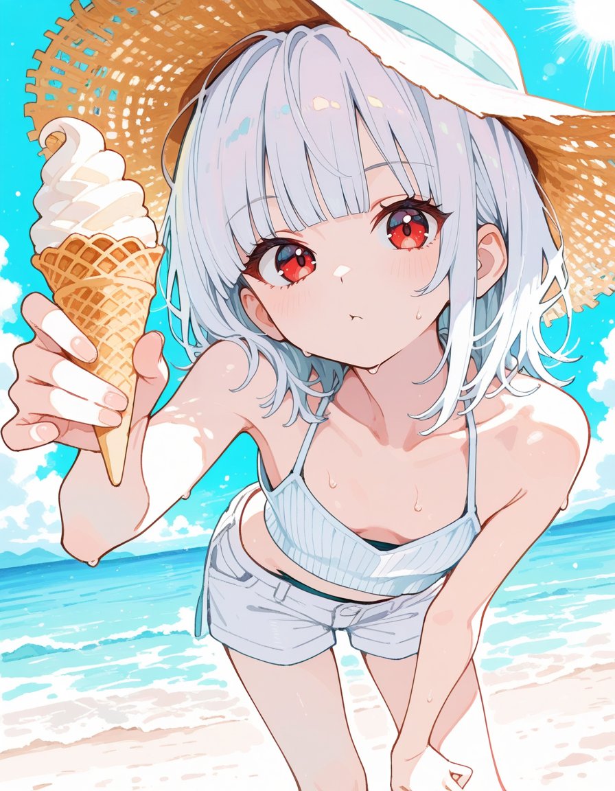 ひと口だけ食べてもいいよ…？🍦