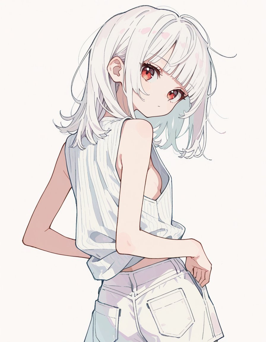 ぶかぶかのノースリーブ好き