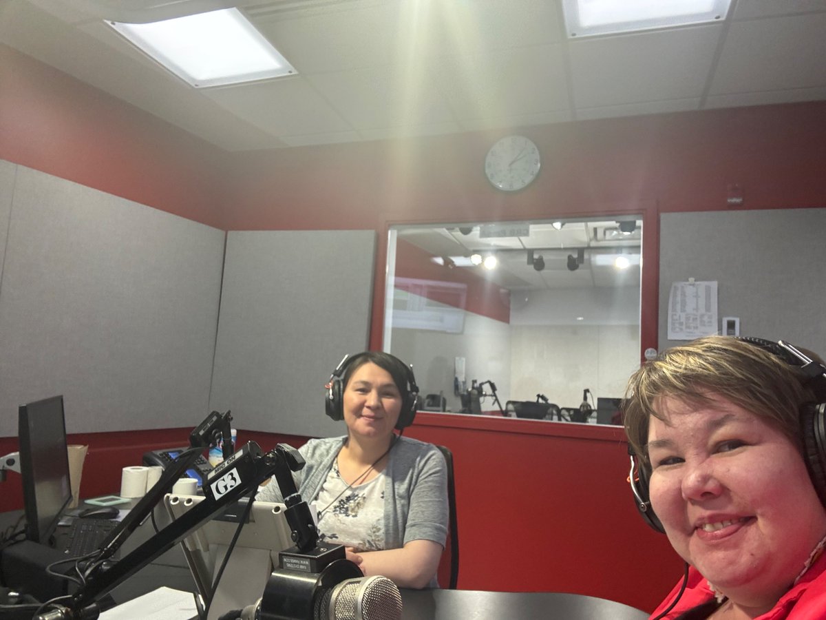 Had a super fun co-hosting a radio show #Inuit #funstories
