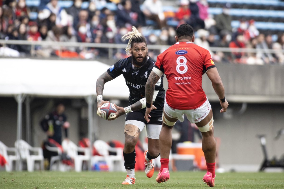 RICOH_BlackRams's tweet photo. 2024-25シーズンをもってブラックラムズ東京を退団した #ネイサンヒューズ 選手が、フランストップ14所属の #ラシン92 に加入👏🏻🇫🇷

モンスター級の破壊力が自慢のイングランド代表22Capsの実力者です🏉

新天地でのご活躍を心よりお祈りしております✨
Let's go Hughesy🐏🖤

#BlackRamsTokyo #ブラックラムズ東京
#LeagueOne #リーグワン #世田谷区