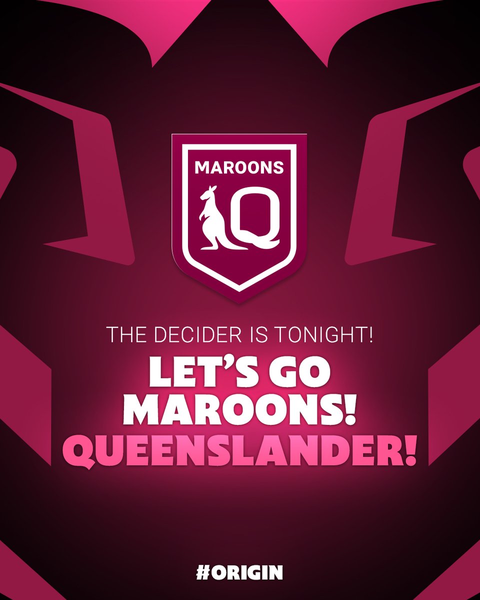 One game to decide it all. 🏈

#NewSouthWales or #Queensland ❤️💙

#origindecider #nrl