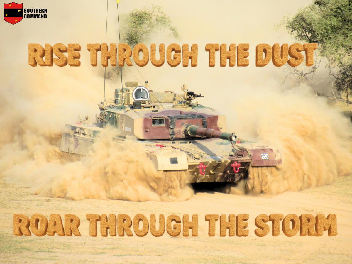 Southern Command INDIAN ARMY (@iasouthern) on Twitter photo Prepared and Focused!
#SouthernWarriors in action !
#Training
#Deserts
#FutureReady
#DecadeOfTransformation
#TechAbsorption
<a href="/adgpi/">ADG PI - INDIAN ARMY</a>
<a href="/SpokespersonMoD/">Ministry of Defence, Government of India</a>
<a href="/PRODefPune/">PRO Defence Pune</a>
<a href="/KonarkCorps/">Konark Corps INDIAN ARMY</a>
<a href="/DefencePRO_Guj/">PRO Defence Gujarat</a> Prepared and Focused!
#SouthernWarriors in action !
#Training
#Deserts
#FutureReady
#DecadeOfTransformation
#TechAbsorption
<a href="/adgpi/">ADG PI - INDIAN ARMY</a>
<a href="/SpokespersonMoD/">Ministry of Defence, Government of India</a>
<a href="/PRODefPune/">PRO Defence Pune</a>
<a href="/KonarkCorps/">Konark Corps INDIAN ARMY</a>
<a href="/DefencePRO_Guj/">PRO Defence Gujarat</a>