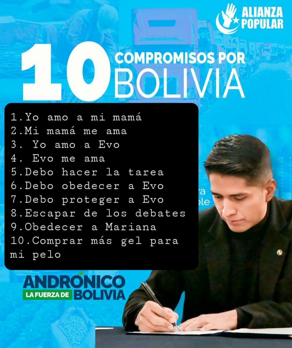 LlajuitaSpicy's tweet photo. El plan de gobierno de .@AndronicoRod 😏🙄 https://t.co/E692eDjsca