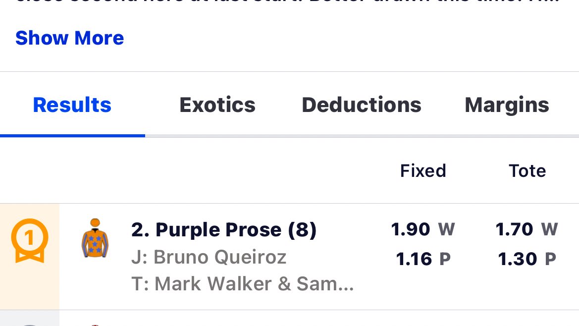 Thrilled to see Purple Prose get the win he so deserved today with Bruno Queiroz aboard - a homebred son of Embellish, we are thrilled for his owners - NZ season win 130 for the team!! #thewinningcontinues