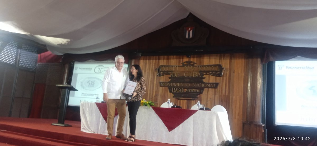 TecnomaticaCuba's tweet image. ¡Segundo día de TecnoCiencia con un tema clave: Automatización Industrial en Cuba! 🇨🇺 La Ing. Lisset Martínez González, Directora de Automática del MINDUS, nos ofrece una visión experta sobre las políticas de Automatización Industrial que impulsan este sector. #TecnoCiencia
