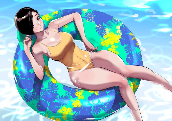 暑い……
ちょっと涼しげな課長をぺたり

夏コミは水着課長のステッカー作りたいな… 