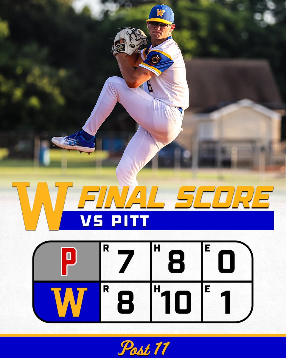 Series Evened

🔹 Carter Adams: 2-3, BB, RBI
🔹 Charlie Scott: 2-4, RBI
🔹 Cameron Aycock: 2-3, 2 RBI
🔹 Ayden West: 1 IP, 0 R, 3 K