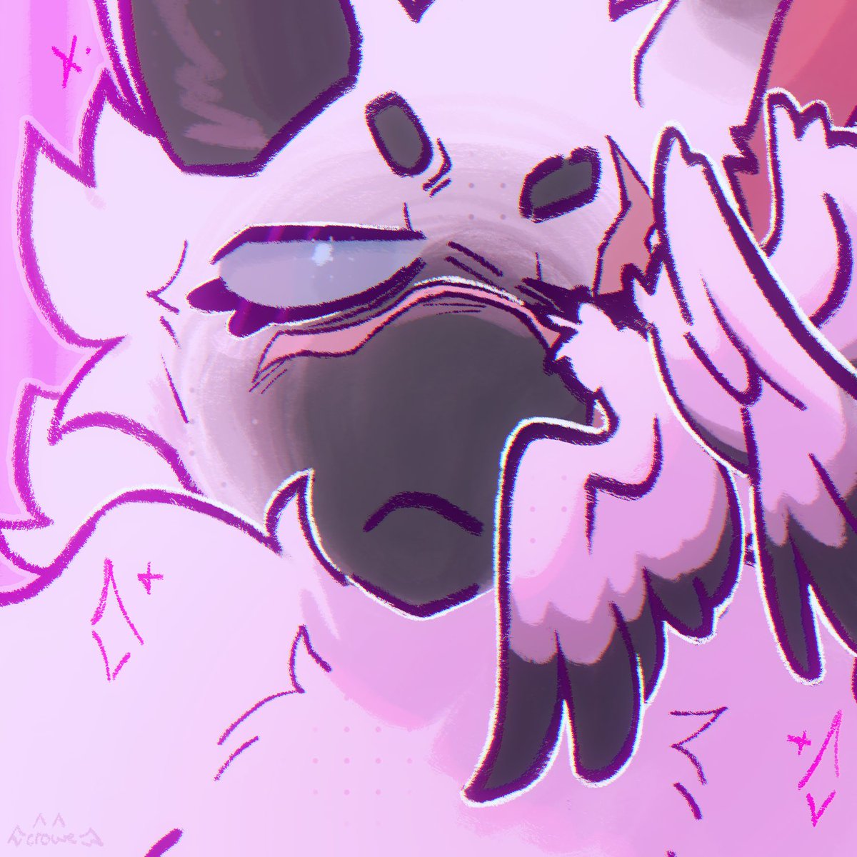 _scarecrowes's tweet image. one of my first art fight attacks this year!!
