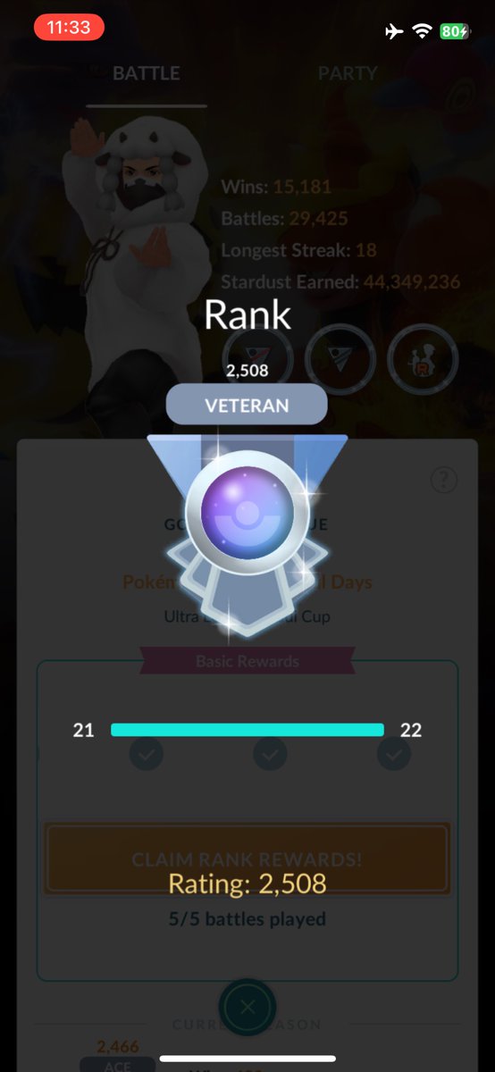 Copied <a href="/TheZzweilous/">Zzweilous</a> team and got vet