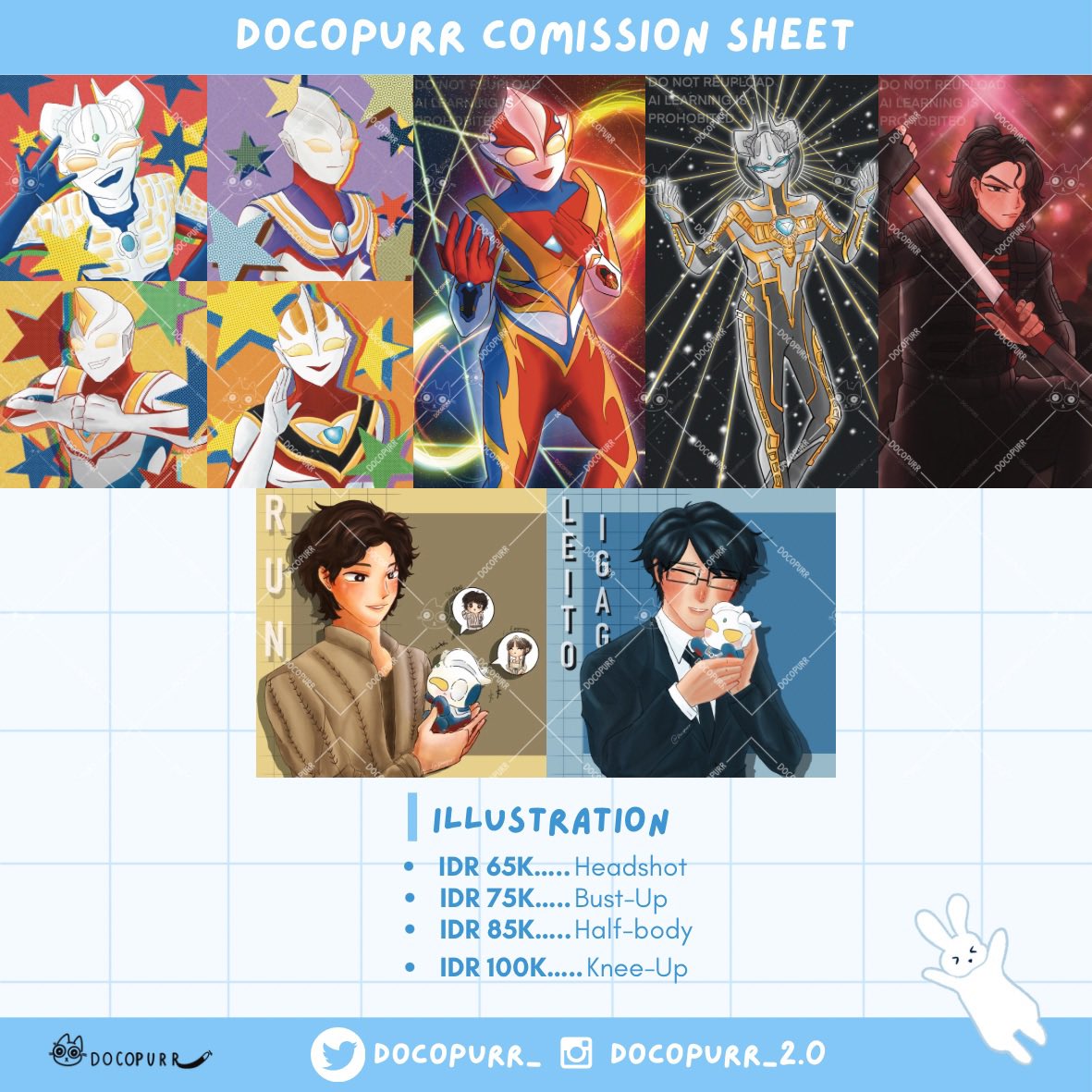 Docopurr_'s tweet image. 💫OPEN COMMISSION 💫
[Likes &amp;amp; RTs are appreciated!!!]

Helloow~ I’m going to open my first commission for INA 🇮🇩only!

Feel free to DM me if you’re interested :3