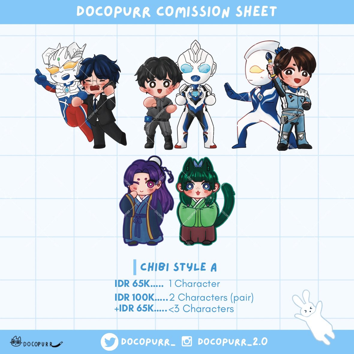 Docopurr_'s tweet image. 💫OPEN COMMISSION 💫
[Likes &amp;amp; RTs are appreciated!!!]

Helloow~ I’m going to open my first commission for INA 🇮🇩only!

Feel free to DM me if you’re interested :3