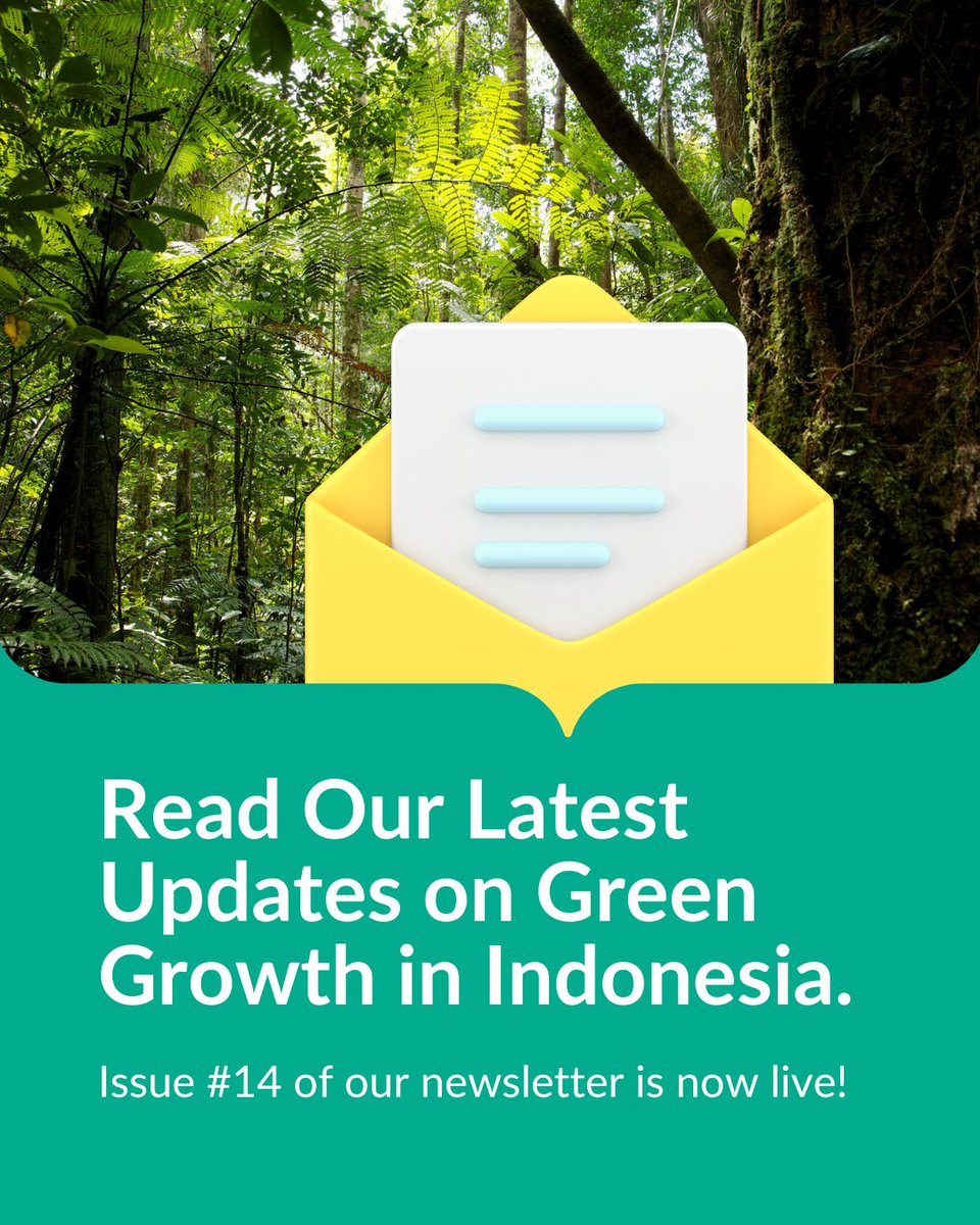 📩 In case you missed it:

Electric buses in Bali 🚌, social forestry 🌱, and clean hydrogen, see how Indonesia is moving towards a greener future in our latest newsletter!

Read more 👉 bit.ly/44ApTwD

#GreenGrowth #Indonesia #Sustainability #ClimateAction