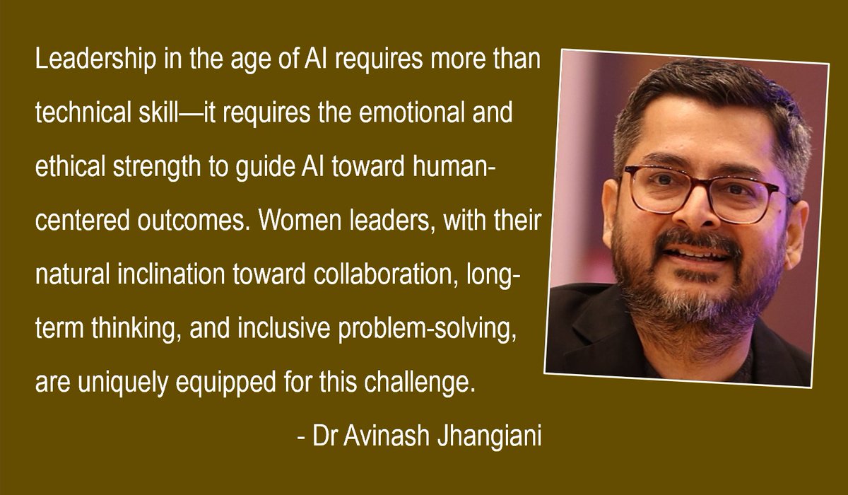Why Inclusion in AI Starts with Women in Leadership bit.ly/RTViews1241

Artificial Intelligence is changing the world but without women leading its future, we risk building systems that repeat old inequalities, writes Dr. Avinash Jhangiani in #RTViews.