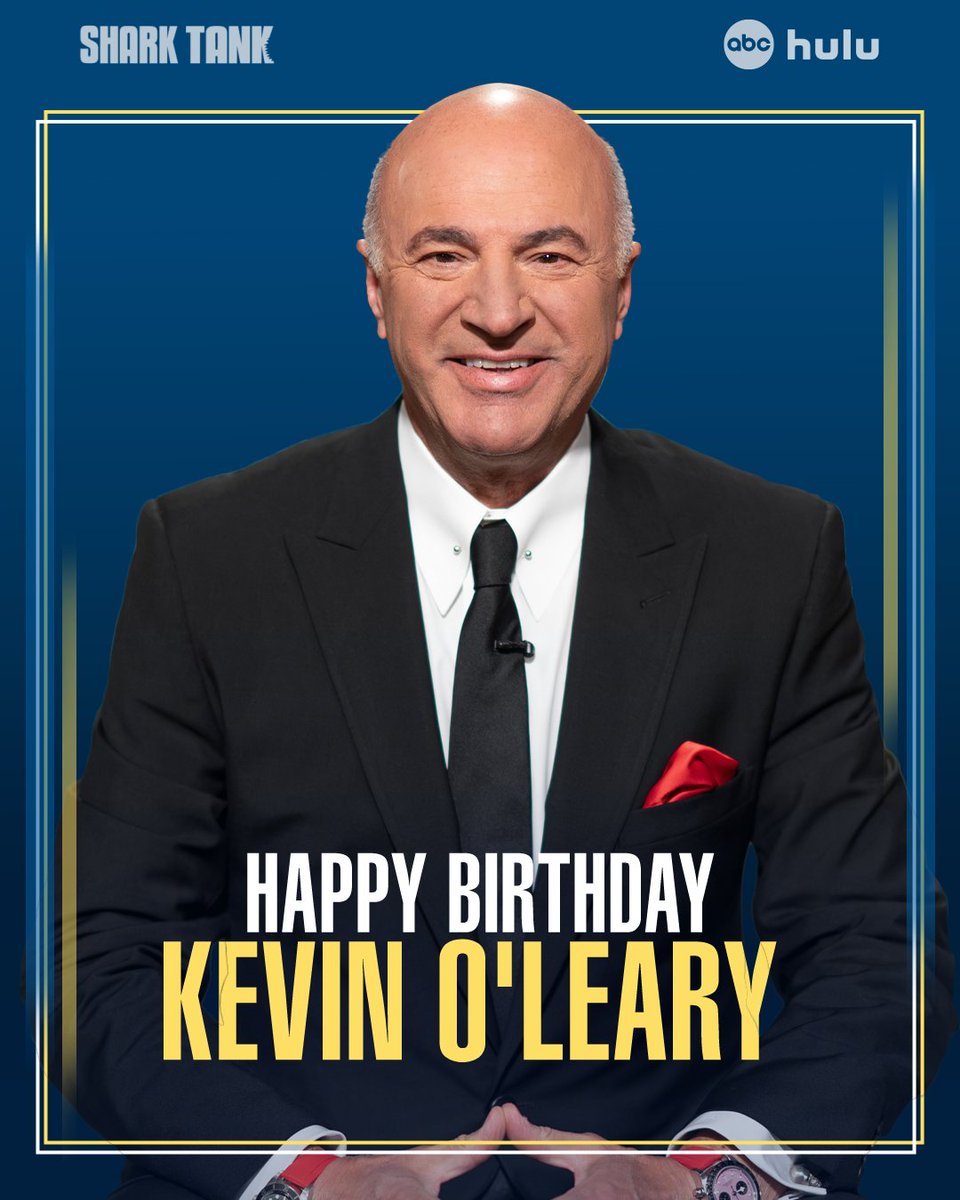 ABCSharkTank's tweet image. It's the most wonderful day of the year — Happy birthday, @kevinolearytv 🎉 #SharkTank