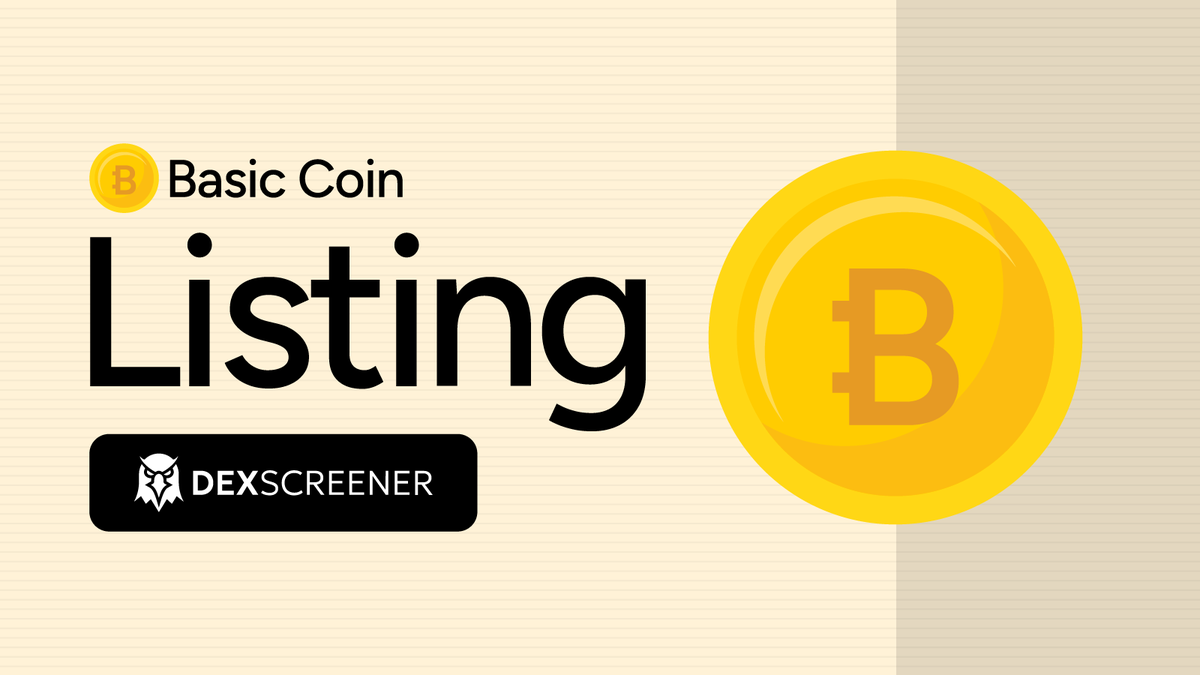 its_basiccoin's tweet photo. $BASIC is now live on DexScreener
https://t.co/3vxprw3NrH https://t.co/BMsx1kQfCV