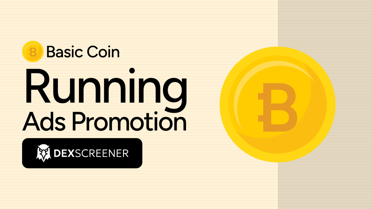 its_basiccoin's tweet photo. $BASIC has officially launched on DexScreener Ads, the journey begins here! 🔥
https://t.co/3vxprw3NrH https://t.co/qeQZBO8TQH