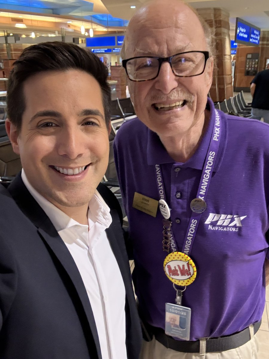 Nick Ciletti (@nickciletti) on Twitter photo Met <a href="/PHXSkyHarbor/">Phoenix Sky Harbor International Airport</a> volunteer Steve today! Very warm and friendly greeting! Glad we have him to welcome visitors to the Valley. Thanks for your work in our community, Steve! Met <a href="/PHXSkyHarbor/">Phoenix Sky Harbor International Airport</a> volunteer Steve today! Very warm and friendly greeting! Glad we have him to welcome visitors to the Valley. Thanks for your work in our community, Steve!