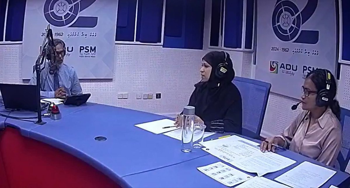 02.07.25 Dr. Razana Faiz, Assistant Professor, School  of Medicine <a href="/MNUedu/">The Maldives National University</a> &amp; Mariyam Fiyaza, Co-founder &amp;SG joined RadioShow Adhuge Raajje, <a href="/voiceofmaldives/">VOM</a> to speak about the upcoming research"Factors affecting Dementia in Greater Male' region"🧠

<a href="/mdvhealth/">Zoe Neal</a> @msfdmv <a href="/YouthGovMv/">Ministry of Youth Empowerment, Information and Art</a>