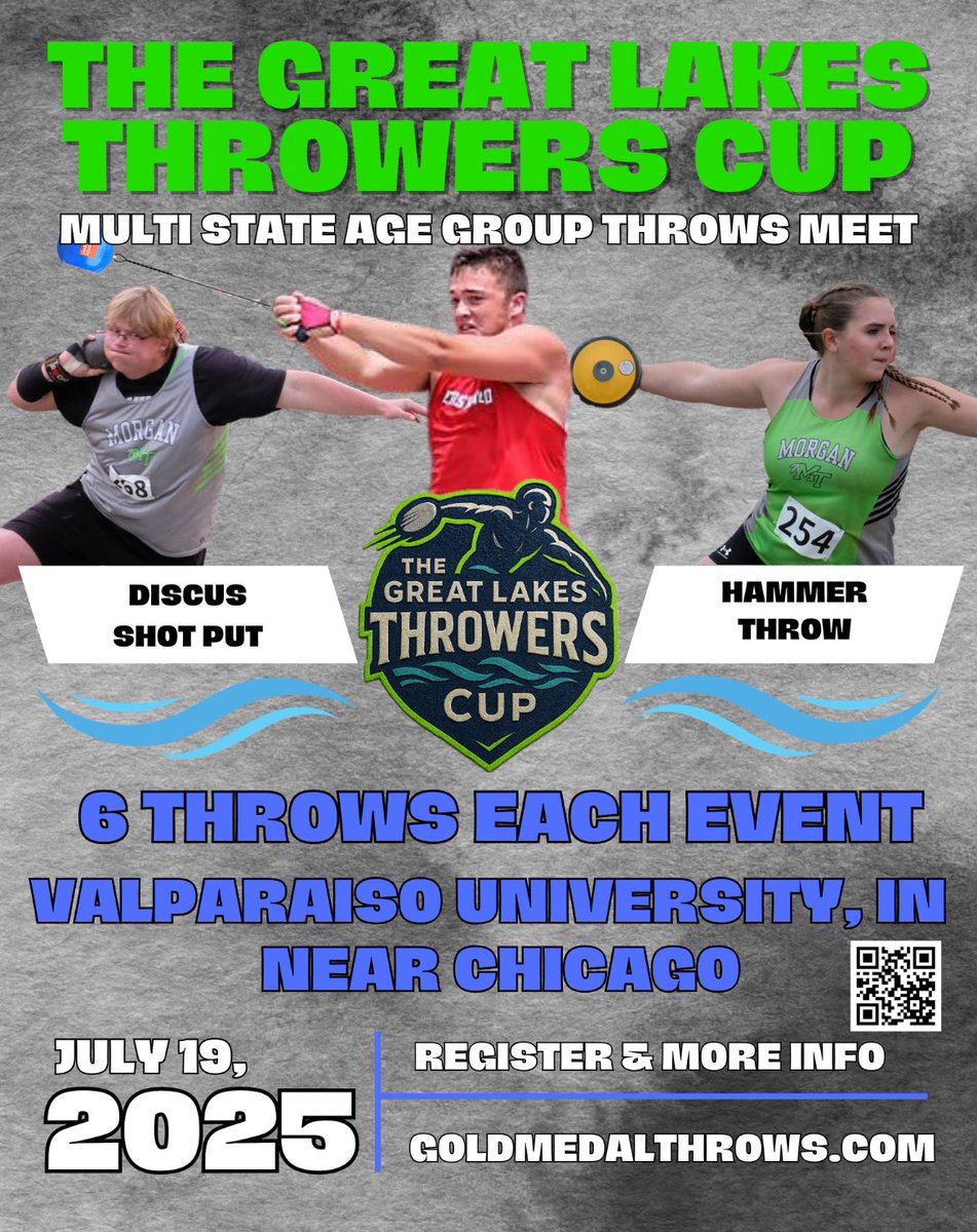 I will be attending The Great Lakes Throwers Cup Next Saturday Can’t wait to get some competition in and to have fun. Will also be my first meet doing Rotational.