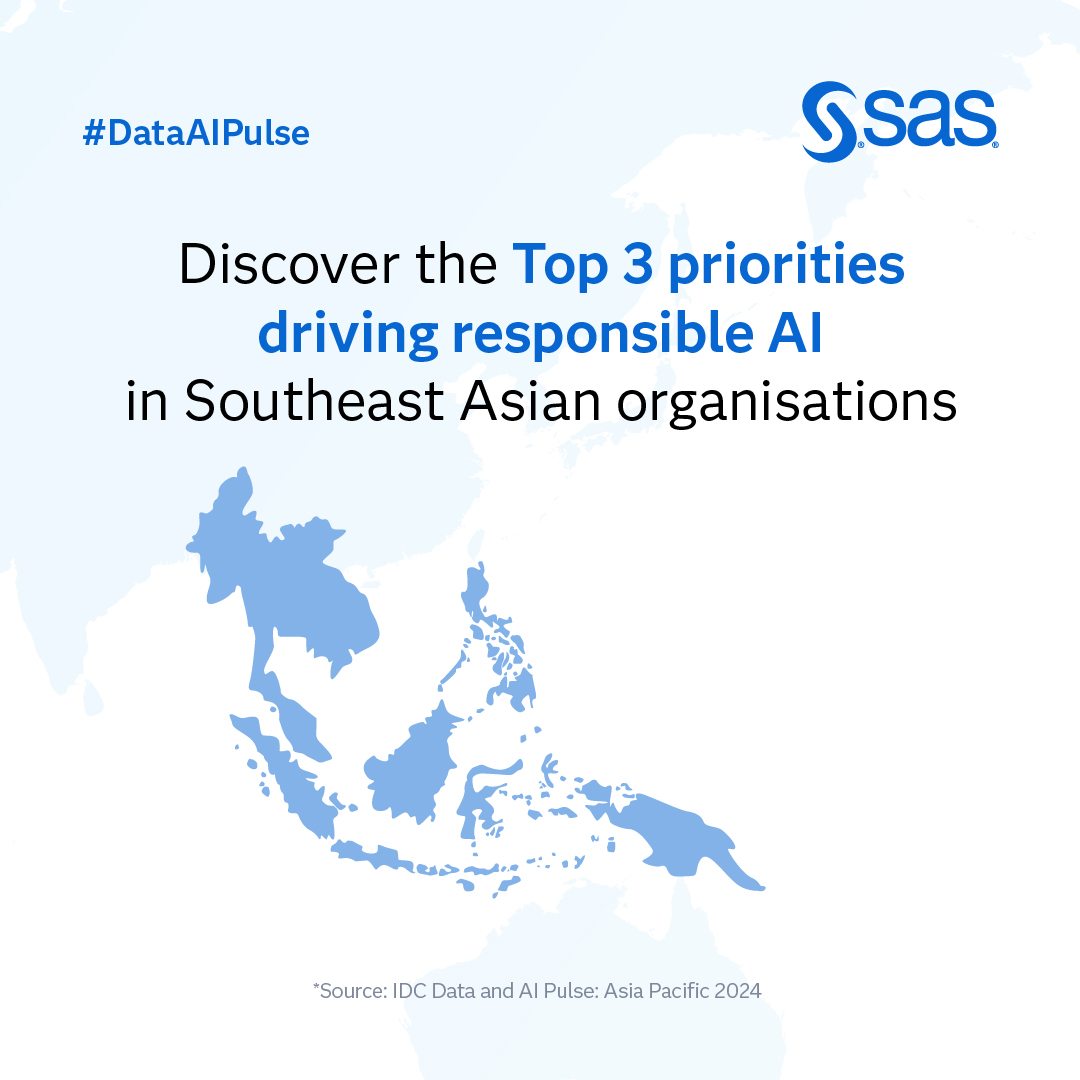 Are SE Asian organisations leading or following when it comes to #AI adoption? Find out how they compare globally. Download the report to learn more! 2.sas.com/60104TZaY #DataAIPulse