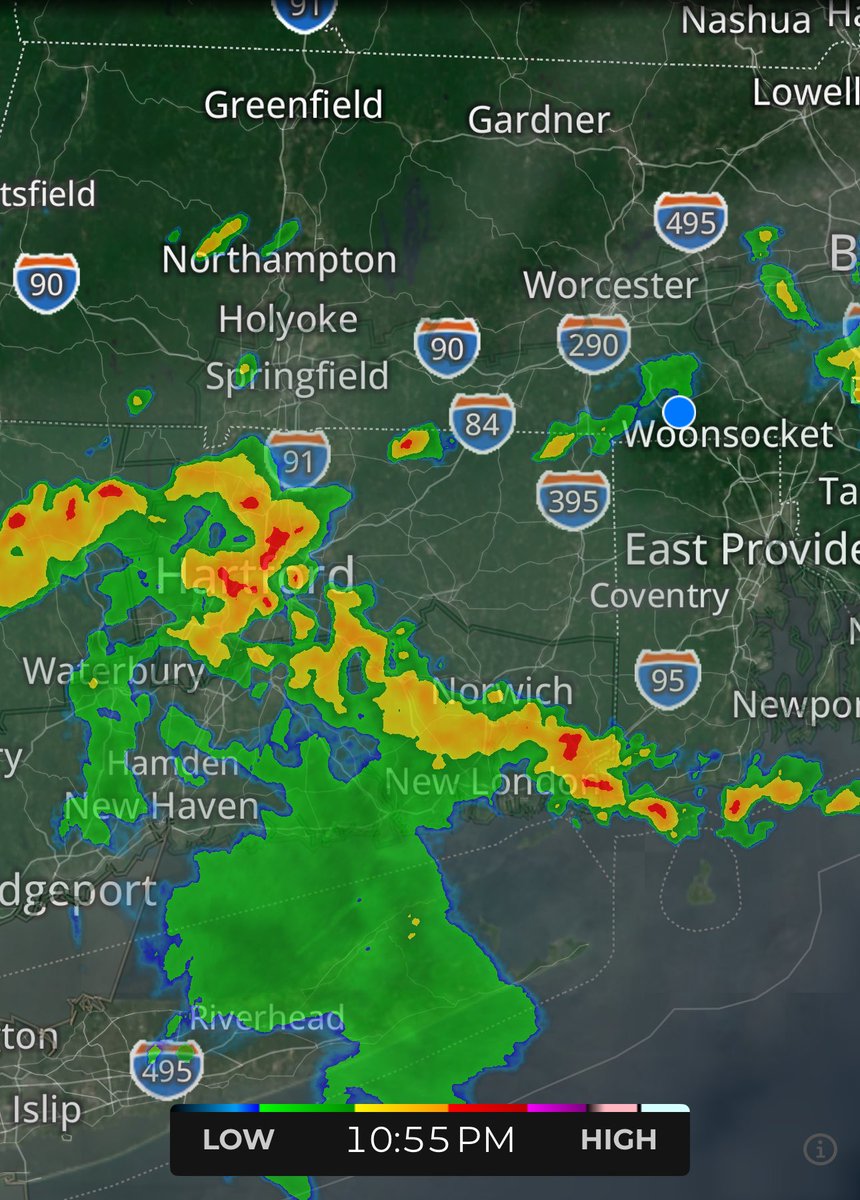 This line of storms seems to be getting bigger. Could get interesting around here in a few hours