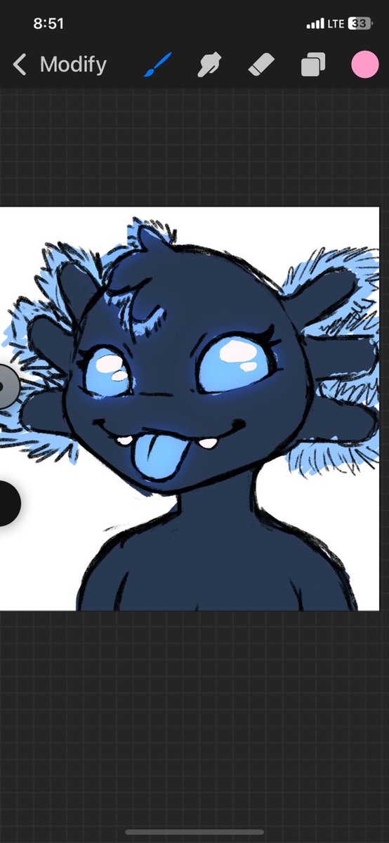 Making a glowing axolotl character 👀