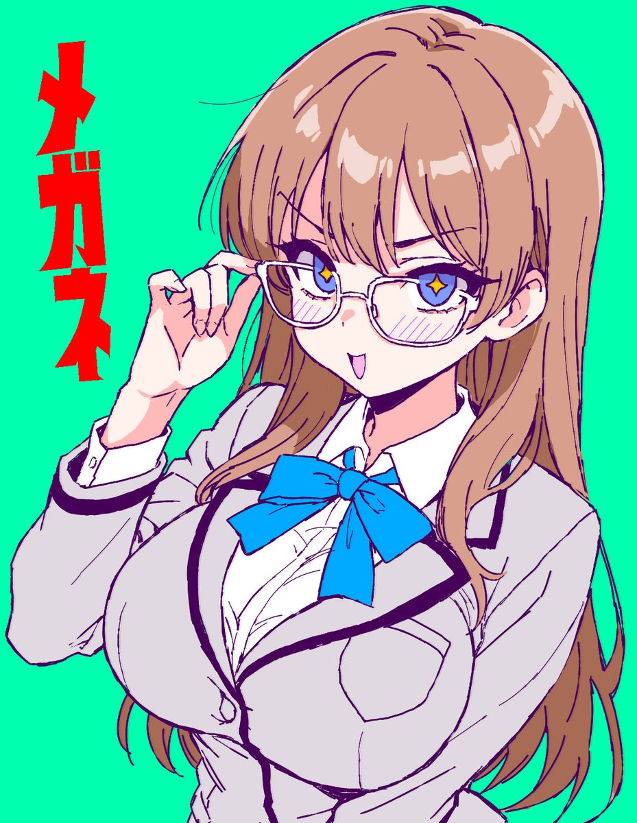 性癖女OC落書き 久々眼鏡JK 