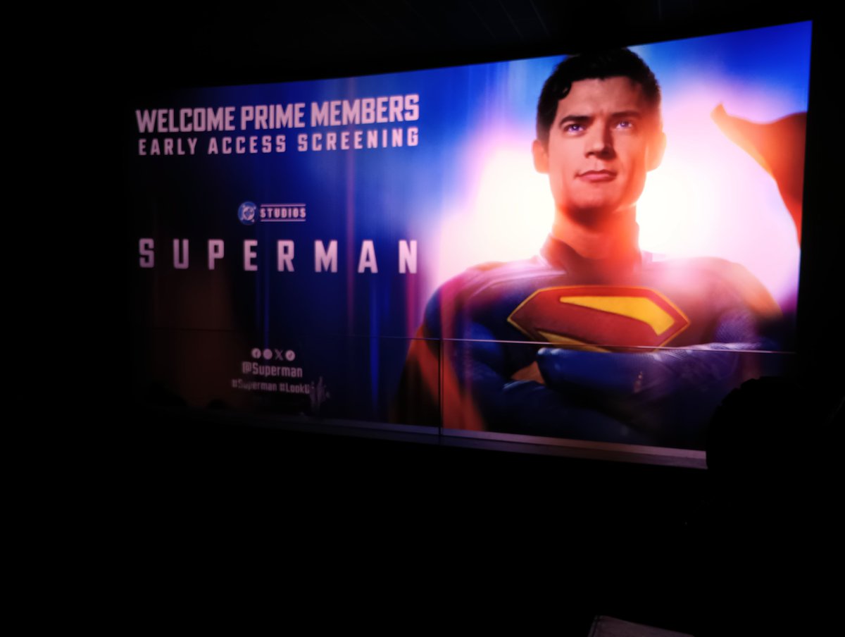 Just in from the Amazon screening of <a href="/Superman/">Superman</a>  Thank you <a href="/JamesGunn/">James Gunn</a>  <a href="/Fandango/">Fandango</a> &amp; <a href="/amazon/">Amazon</a>  This is the comic book movie I've waited 40 years for. Great story, &amp; cast. Very Funny! Drunk Supergirl!  Krypto!
More Metamorpho please!
Only quibble, was price of the popcorn bucket.