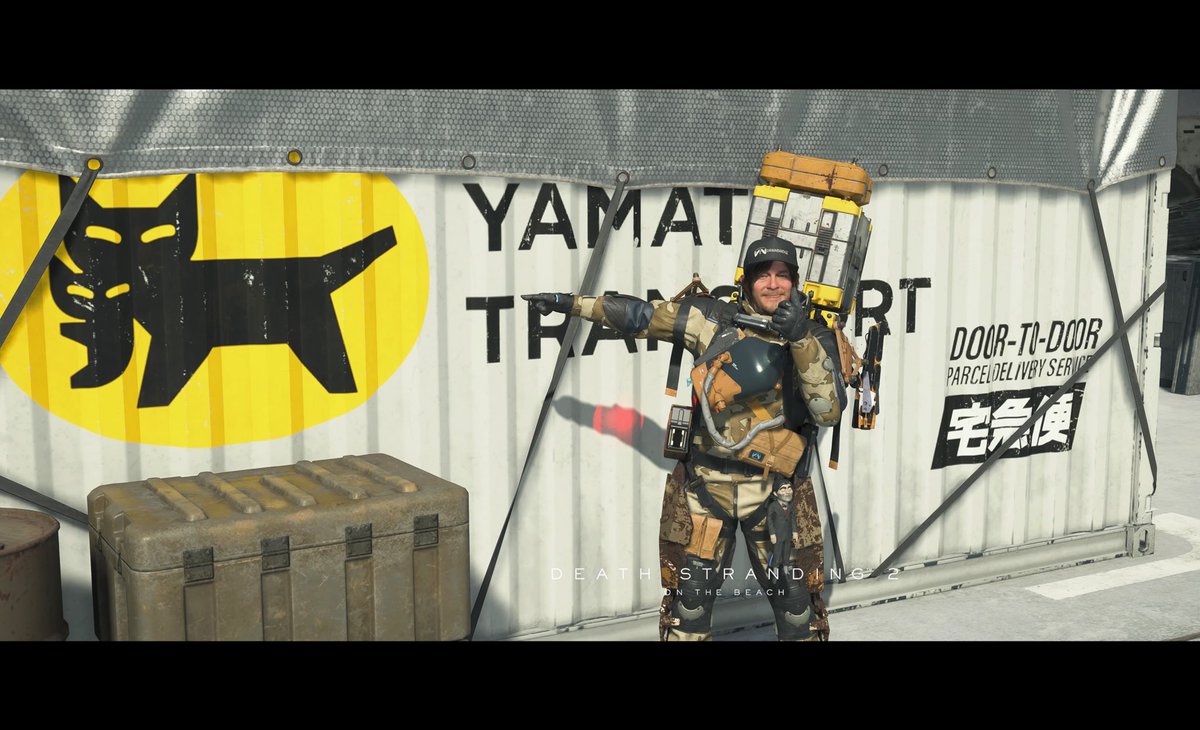 hajime_the_dap's tweet image. #デスストランディング2
プレイ中です!
人類滅亡に瀕した世界で、荷物の配送に駆け回るゲームですね
今作ではヤマト運輸さんとコラボしている模様🐈⬛
ゲーム中に見慣れたロゴが出てきてビックリしましたよ
世界崩壊の危機にも関わらず、人々のために運送業続けてるヤマトさん…カッコいいです👍