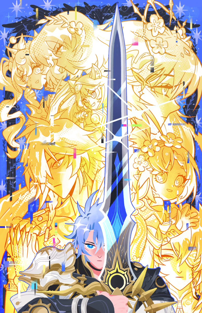 _S_shanshan's tweet image. Let’s meet again at the end of the west wind🩵💙 #HonkaiStarRail #Phainon
