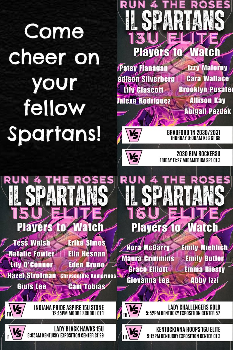Check us out at <a href="/TFNsRun4Roses/">TFN's Run 4 Roses</a> ! We are located on the Northwest Side of Chicago and have a lot of strong and talented players!  We are so excited to be heading to KY for our first time! <a href="/sprtngirlshoops/">Mike McNichols</a>