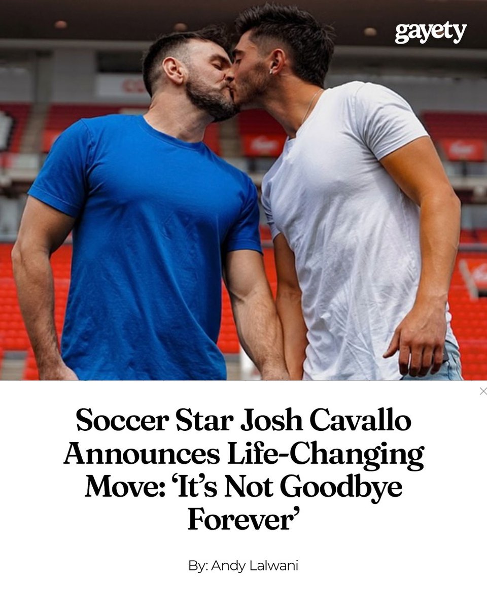 gayety's tweet image. Josh Cavallo, the trailblazing footballer who made history as the world’s first openly gay male top-flight professional footballer, has announced a major life transition.
🔗: gayety.com/josh-cavallo-a…