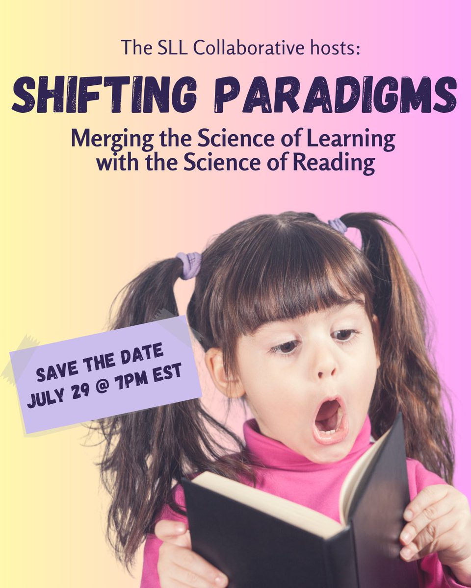 EBLIreads's tweet image. Join Nora Chahbazi, Marnie Ginsberg &amp;amp; Svetlana Cvetkovick to explore Linguistic Phonics (LP) / Speech to Print—an approach to reading &amp;amp; spelling embedded in the EBLI system!
📅 July 29 at 7 PM ET
🔗 bit.ly/July29Zoom
#ParadigmShift #EBLI #LinguisticPhonics