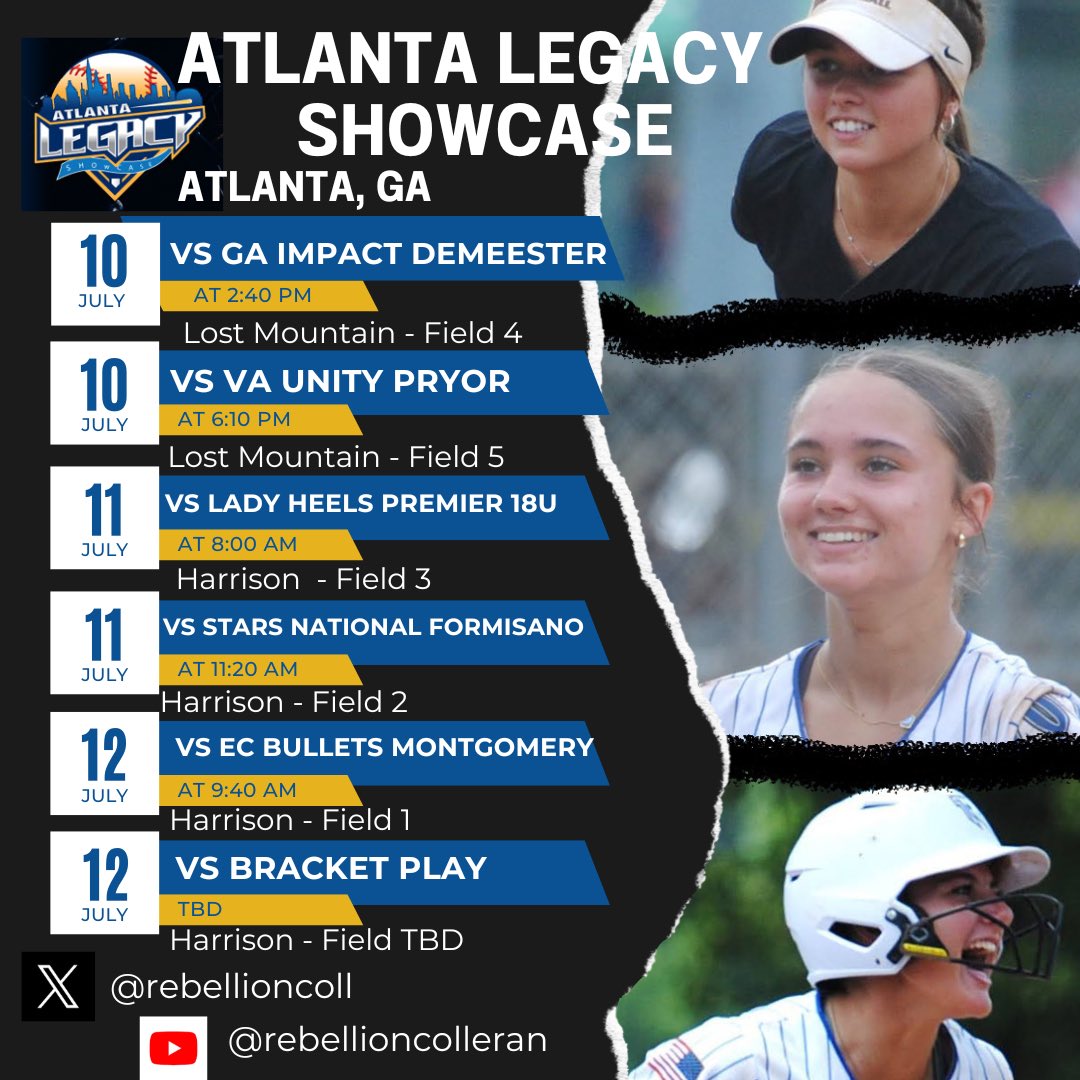 Georgia on our mind! Ready to head to the Atlanta Legacy Showcase! Come check us out, this team is fun to watch!