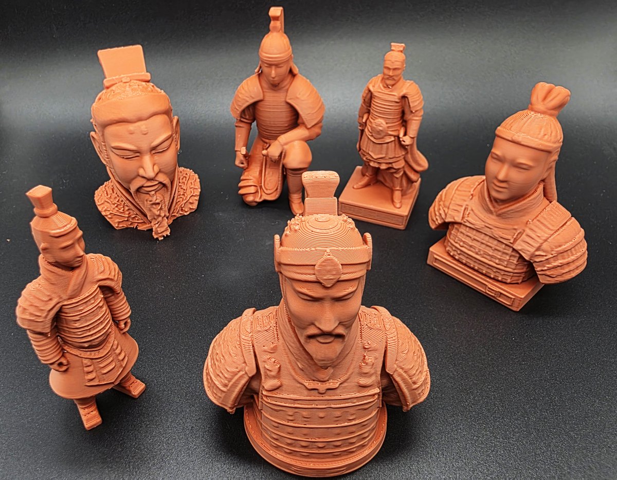 #terracotta #warriors Collection now available on Makerworld! ⚔️ <a href="/BambulabGlobal/">Bambu Lab</a>   makerworld.com/en/collections… #3dprinting #clay #3dprinted
