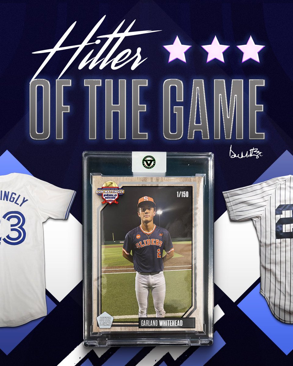 ✭Five Tool Texas✭ (@fivetooltexas) on Twitter photo #MattinglyWS F: <a href="/stsliders/">South Texas Sliders</a> Sliders Mayer 8, WYCO Baseball Academy 0
PoG: <a href="/jakekirk08/">Jake Kirk</a> 4.1 IP, 8K, 0H
Hitter: <a href="/GPWhitehead26/">Garland Whitehead</a> 1-2, HR, 2 RBI, 2R
Notable: <a href="/RhettKoudelka/">Rhett Koudelka</a> 2-2, RBI, 2R
Notable: <a href="/HatcherReese14/">Reese Hatcher</a> 1-3, 2B, 2 RBI, R #MattinglyWS F: <a href="/stsliders/">South Texas Sliders</a> Sliders Mayer 8, WYCO Baseball Academy 0
PoG: <a href="/jakekirk08/">Jake Kirk</a> 4.1 IP, 8K, 0H
Hitter: <a href="/GPWhitehead26/">Garland Whitehead</a> 1-2, HR, 2 RBI, 2R
Notable: <a href="/RhettKoudelka/">Rhett Koudelka</a> 2-2, RBI, 2R
Notable: <a href="/HatcherReese14/">Reese Hatcher</a> 1-3, 2B, 2 RBI, R