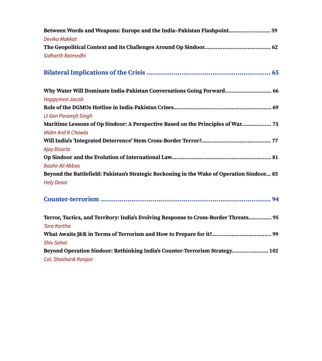HappymonJacob's tweet image. New Book: &quot;Operation Sindoor &amp;amp; India&apos;s New Doctrine of Deterrence: Strategic Lessons from the 2025 India-Pakistan Crisis&quot;

Delighted to bring out a comprehensive e-book by @CSDR_India and @IndiasWorld_mag on Operation Sindoor. 

Edited by Lt. Gen. DS Hooda &amp;amp; me, the e-book has 23…