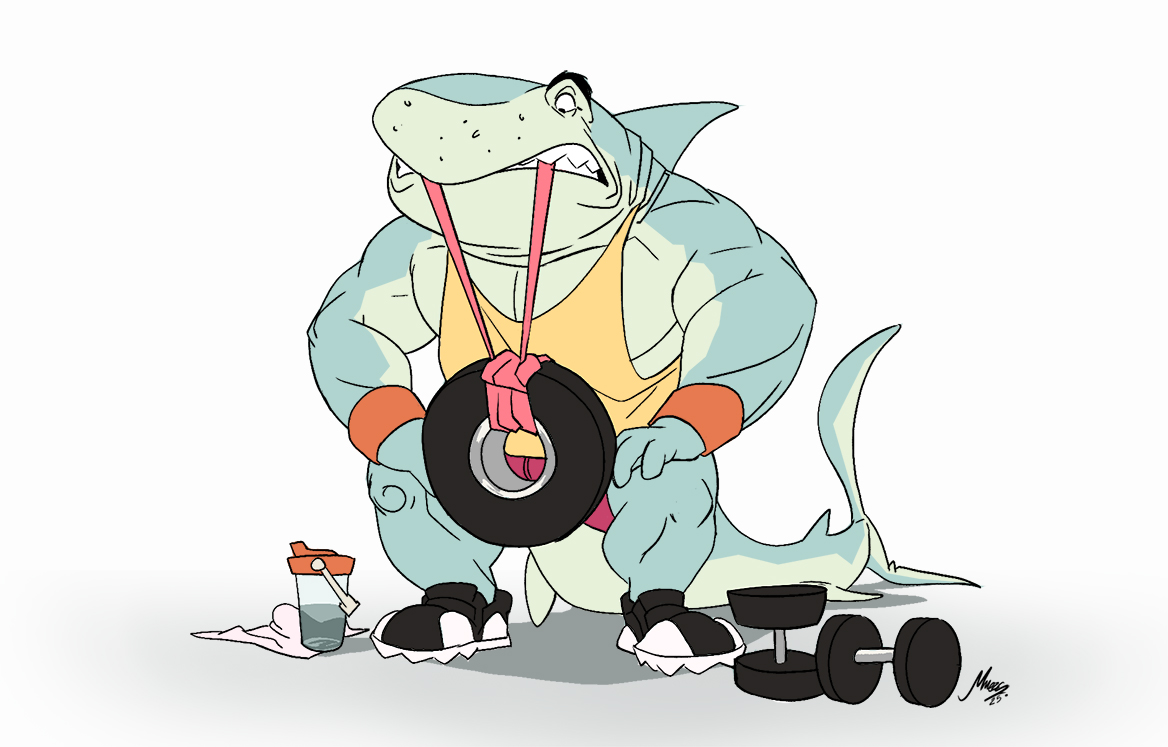 meza0411's tweet image. training for Shark Week 
Bull shark 🦈🦈💪