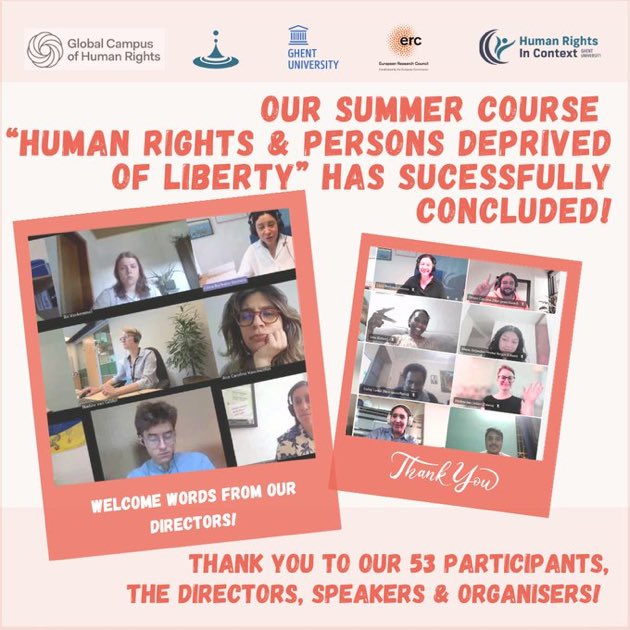 Human Rights in Context (@rightscontext) on Twitter photo 📚 We wrapped up the 2025 Summer Course Human Rights and Persons Deprived of Liberty with 53 amazing participants from around the world.
Thanks to our lecturers, the <a href="/gchumanrights/">Global Campus of Human Rights</a>, <a href="/RightsContext/">Human Rights in Context</a> and our directors Manfred Nowak & Clara Burbano.🙌 📚 We wrapped up the 2025 Summer Course Human Rights and Persons Deprived of Liberty with 53 amazing participants from around the world.
Thanks to our lecturers, the <a href="/gchumanrights/">Global Campus of Human Rights</a>, <a href="/RightsContext/">Human Rights in Context</a> and our directors Manfred Nowak & Clara Burbano.🙌