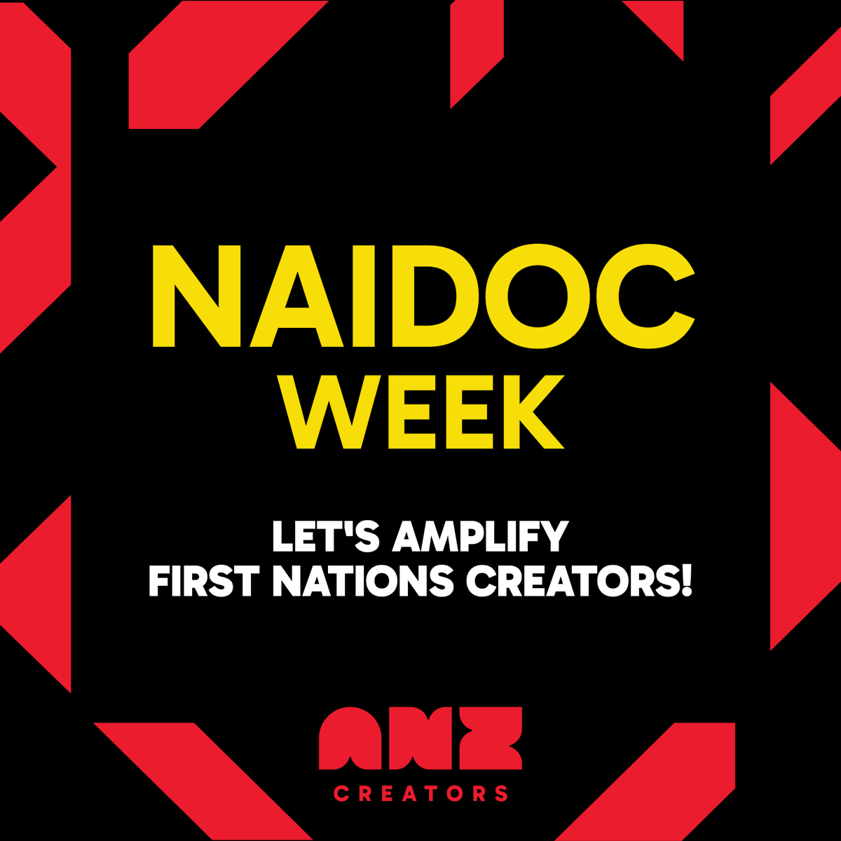 This #NAIDOCWeek, we celebrate "The Next Generation: Strength, Vision &amp; Legacy".

Let's amplify the incredible Aboriginal &amp; Torres Strait Islander creators in our community! 👇 Tag a creator whose work inspires you and share why you love what they do. 🖤💛❤️💙💚🤍
