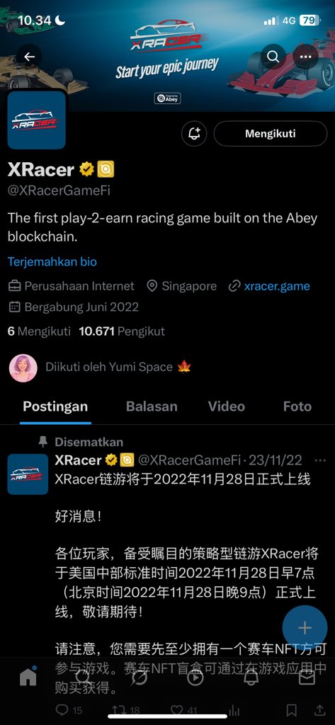 stlowbewii's tweet photo. @onecryptogirl @XRacerGameFi Done https://t.co/nAIoaBixjJ