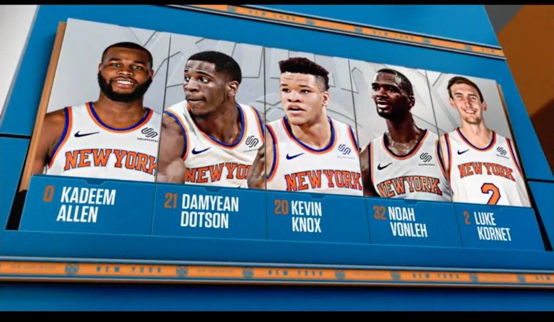 Im here to remind you that this was the Knicks starting 5 in February of 2019.