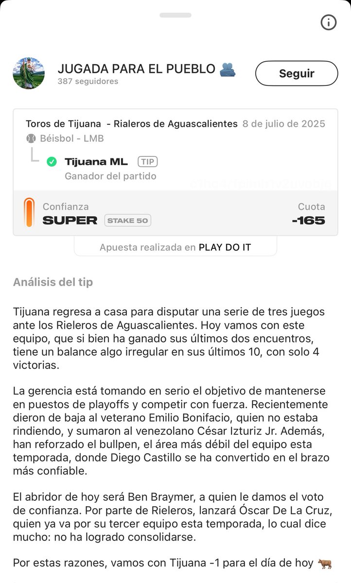 GallitoVip's tweet photo. ✅ PAGO ANTICIPADO TIJUANA 

LA JUGADA DEL PUEBLO LA GANAMOS EN 5 ENTRADAS 🚀

SE LOS DEJÉ MÁS ECONÓMICO Y MÁS DE 380 PERSONAS FUERON TESTIGO DE ELLO 

ESTOY MUY MUY DURO 😎

SE VIENEN LOS REGALOS 🎁 https://t.co/FVx3UFnaZc