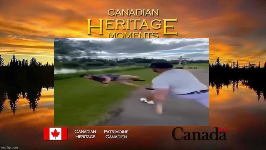 Nick Tarnasky with the Canadian Heritage Moment