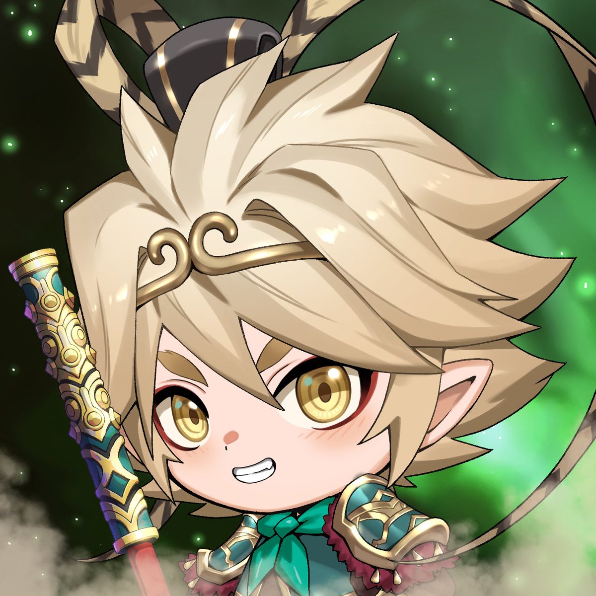 Unpredictable. Uncontainable. Unbothered. 

Meet the Legendary: Kongmi
The Mythic
"空謎" 
“The Riddle of the Sky”

In a world ruled by fate, Kongmi is the glitch in the code.
Some say he was erased by the Mahjongverse itself. Others say he never belonged to it.

He carries chaos