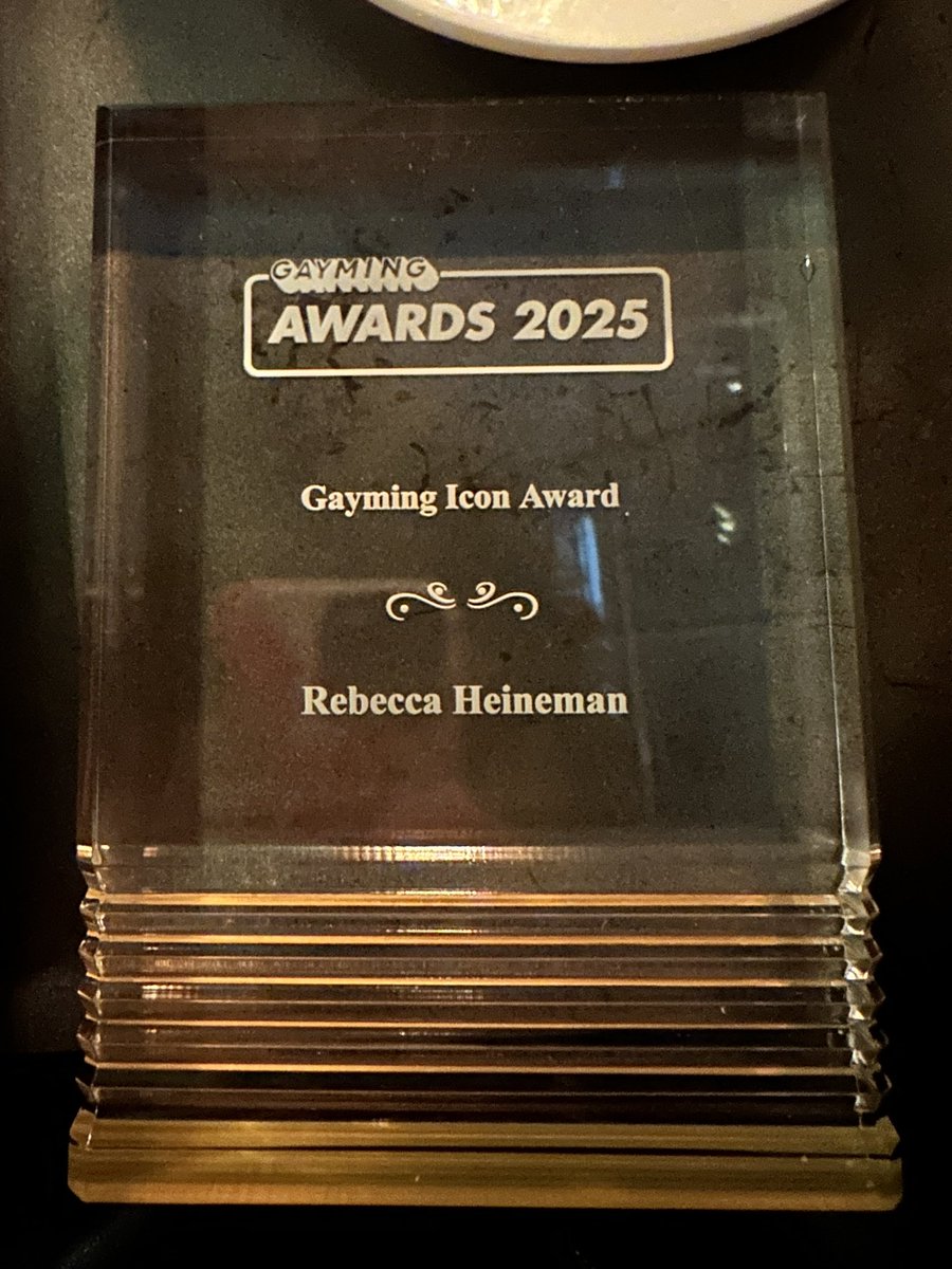 burgerbecky's tweet image. Now I need to figure out how to display this without my cats knocking it onto the floor, repeatedly. @gaymingmag #gaymingiconaward #wow #meow